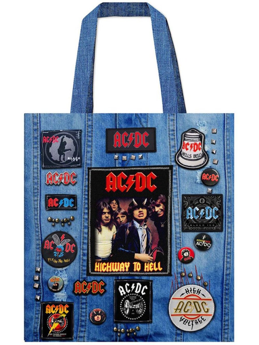 OFFICIAL AC/DC Highway To Hell All Tote Bag One Size    Brand New